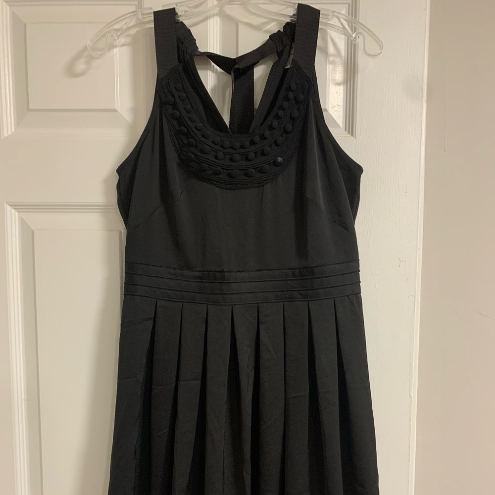 Adorable tie back black dress LOFT size 4